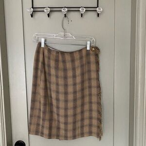 100% wool vintage wrap skirt